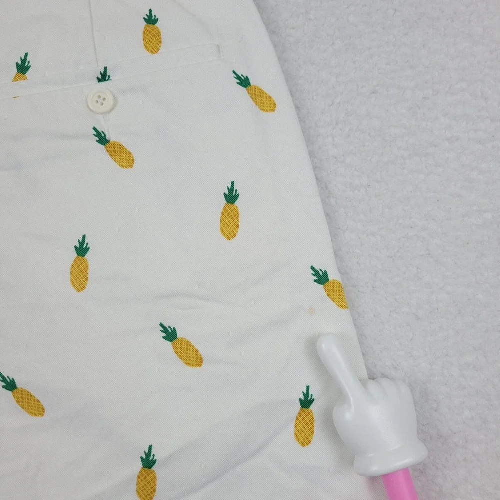 J.Crew‎ Gramercy White Pineapple Chino Shorts Mens 31W 9